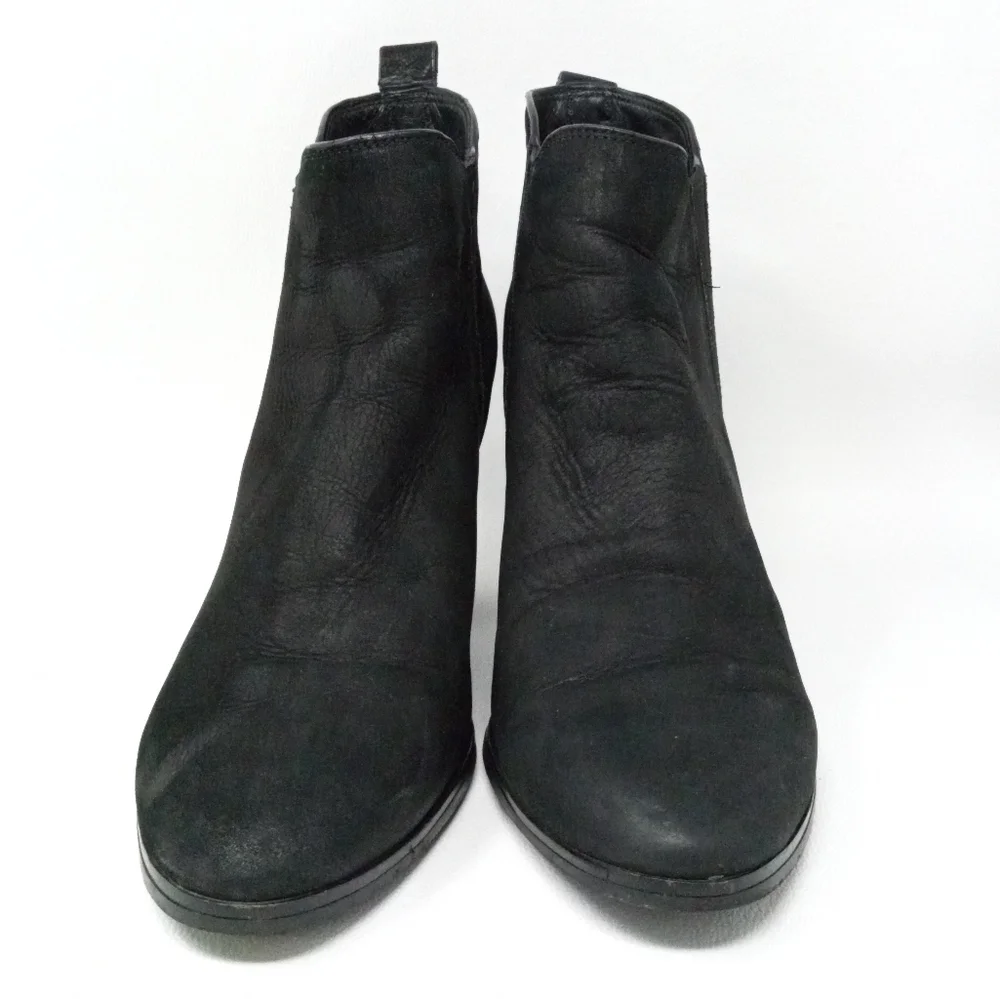 Michael Kors Back Leather Heeled Pull On Ankle Boots, Women's Size 9.5